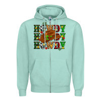 Seafoam Howdy Howdy Howdy christmas Zipper Hoodie - MaliasSmallBusiness