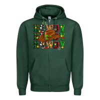 Sports Green Howdy Howdy Howdy christmas Zipper Hoodie - MaliasSmallBusiness