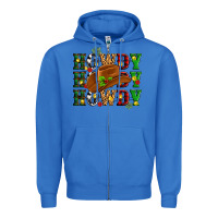 True Royal Howdy Howdy Howdy christmas Zipper Hoodie - MaliasSmallBusiness