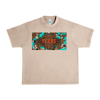 French Oak western texas and bullskulls with turquoise and leopard licanse plate Urban Heavy Tee - Artiststas