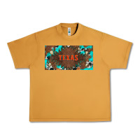 Peanut Butter western texas and bullskulls with turquoise and leopard licanse plate Urban Heavy Tee - Artiststas