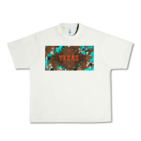 Pistachio western texas and bullskulls with turquoise and leopard licanse plate Urban Heavy Tee - Artiststas