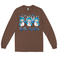 Chestnut snowman hello winter Long Sleeve Tee - JahusDesignShop