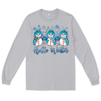 Moon Dust snowman hello winter Long Sleeve Tee - JahusDesignShop