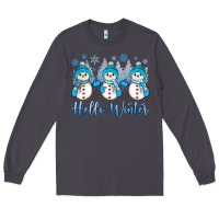 Smoke snowman hello winter Long Sleeve Tee - JahusDesignShop