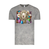 Cloud Rock easter sheep eggs butterfly daisys leopard glitter wooden Vintage Tee - Artiststas