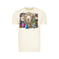 Vintage Arctic easter sheep eggs butterfly daisys leopard glitter wooden Vintage Tee - Artiststas