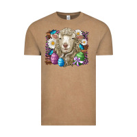 Vintage Coffee easter sheep eggs butterfly daisys leopard glitter wooden Vintage Tee - Artiststas