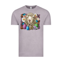 Vintage Zinc easter sheep eggs butterfly daisys leopard glitter wooden Vintage Tee - Artiststas