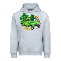 Heather Grey western truck St. Patrick's Day Urban Hoodie - HowdyJamesFarm