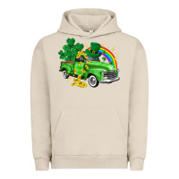 Pigment French Oak western truck St. Patrick's Day Urban Hoodie - HowdyJamesFarm
