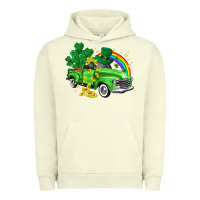Pigment Pistachio western truck St. Patrick's Day Urban Hoodie - HowdyJamesFarm