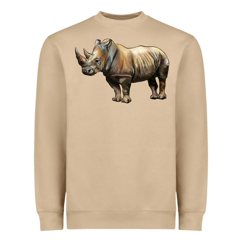 Rhino Illustrations Heavyweight Sweatshirt by LillyAllenDesigns | Teevron