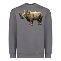 Storm Rhino Illustrations Heavyweight Sweatshirt - LillyAllenDesigns