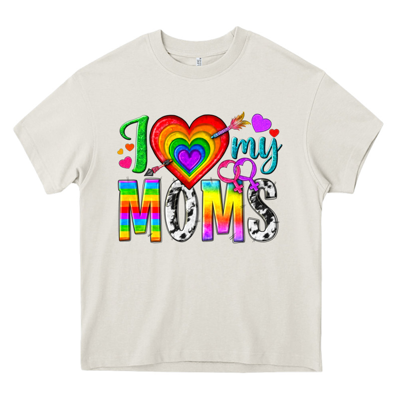 I Love My Moms Heavy Core Tee by texasbilliewilder | Teevron