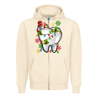 Sandshell Christmas Teeth Dentist Zipper Hoodie - MaliasSmallBusiness