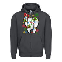 Smoke Christmas Teeth Dentist Zipper Hoodie - MaliasSmallBusiness