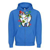 True Royal Christmas Teeth Dentist Zipper Hoodie - MaliasSmallBusiness