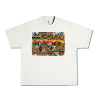 Pistachio western serape cowhide and leopard background Urban Heavy Tee - Artiststas