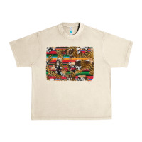 Sandshell western serape cowhide and leopard background Urban Heavy Tee - Artiststas