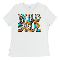 White wild soul Ladies Tee - Zillion Design Studio