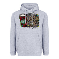 Heather Grey I Run on Coffee and Christmas Cheer Heavyweight Hoodie - Bettercallsaul