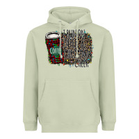 Matcha I Run on Coffee and Christmas Cheer Heavyweight Hoodie - Bettercallsaul
