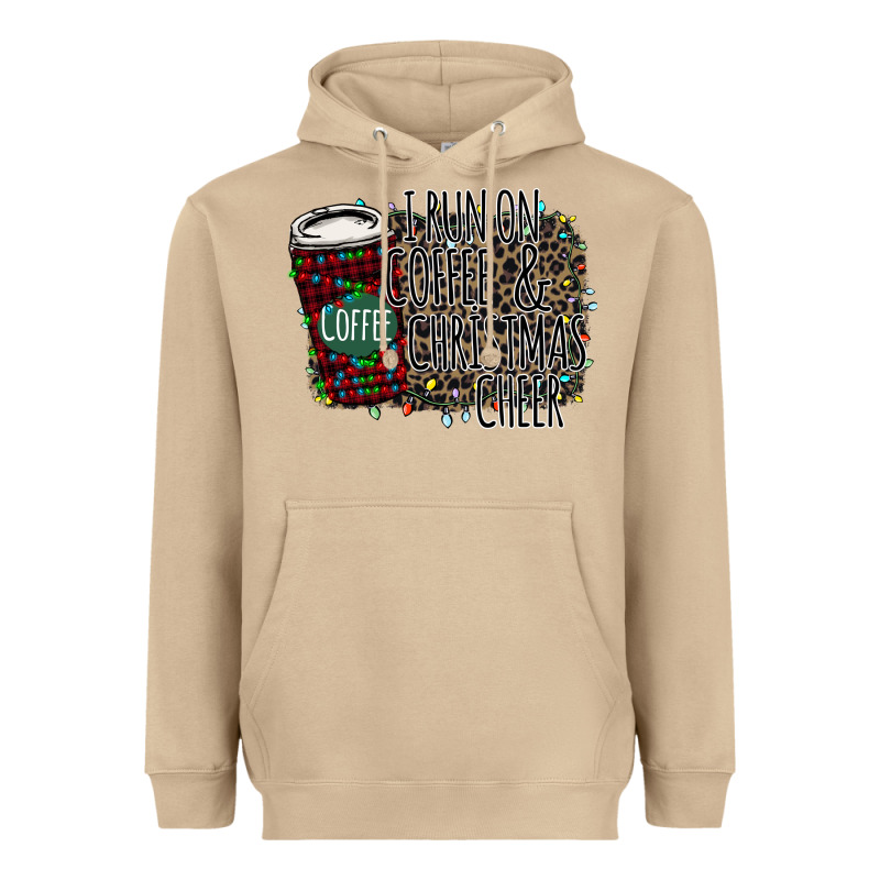 I Run On Coffee And Christmas Cheer Heavyweight Hoodie by Bettercallsaul | Teevron