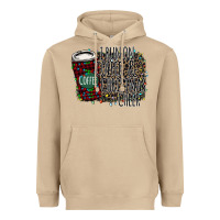 Mushroom I Run on Coffee and Christmas Cheer Heavyweight Hoodie - Bettercallsaul