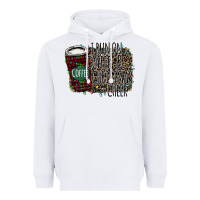 White I Run on Coffee and Christmas Cheer Heavyweight Hoodie - Bettercallsaul