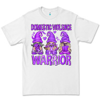 White Domestic Violence Warrior Gnomes Premium Tee - texasbilliewilder