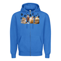 True Royal Dog Mom Coffee Lover Coffee Cups Zipper Hoodie - MaliasSmallBusiness