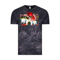 Cloud Black dental Christmas teeth and candies Vintage Tee - AdoDesignShop