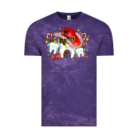 Cloud Purple dental Christmas teeth and candies Vintage Tee - AdoDesignShop