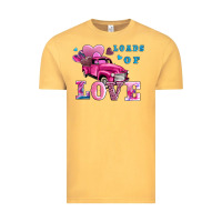 Vintage Mustard loads of love wıth truck Vintage Tee - AdoDesignShop