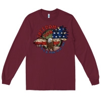 Burgundy freedom tour Long Sleeve Tee - MaliasSmallBusiness