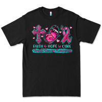 Black Faith Hope Cure Breast Cancer Awareness Premium Tee - texasbilliewilder
