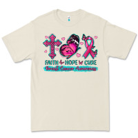 Bone Faith Hope Cure Breast Cancer Awareness Premium Tee - texasbilliewilder