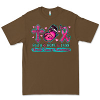 Faith Hope Cure Breast Cancer Awareness Premium Tee | Teevron