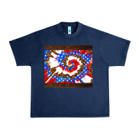 Navy usa tie dye Urban Heavy Tee - AdoDesignShop