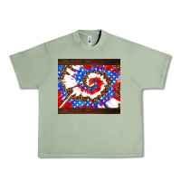 Oil Green usa tie dye Urban Heavy Tee - AdoDesignShop