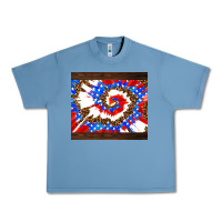 Pebble Blue usa tie dye Urban Heavy Tee - AdoDesignShop