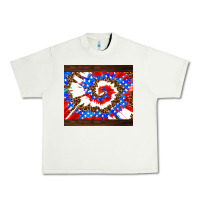 Pistachio usa tie dye Urban Heavy Tee - AdoDesignShop