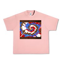 Salmon usa tie dye Urban Heavy Tee - AdoDesignShop