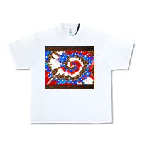 White usa tie dye Urban Heavy Tee - AdoDesignShop