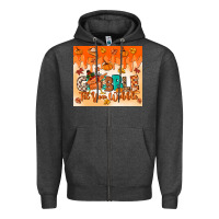 Charcoal Heather gobble til you wobble tumbler Zipper Hoodie - MaliasSmallBusiness