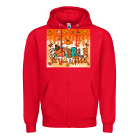 Red gobble til you wobble tumbler Zipper Hoodie - MaliasSmallBusiness