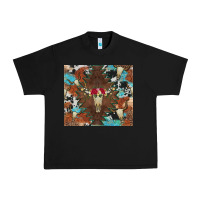 Black western floral bullskull cowhide and leopard Urban Heavy Tee - Artiststas