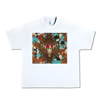 White western floral bullskull cowhide and leopard Urban Heavy Tee - Artiststas