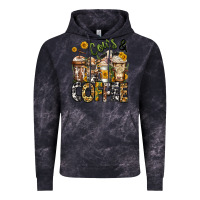 Cloud Black cows and coffee cups Vintage Hoodie - Jasminsmagicworld